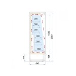 Self service συντήρησης 122,6x64,5x205 εκ SLIM OPEN 130